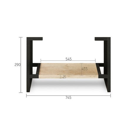 Leg Byron 750X450 Natural Oak — detail 2