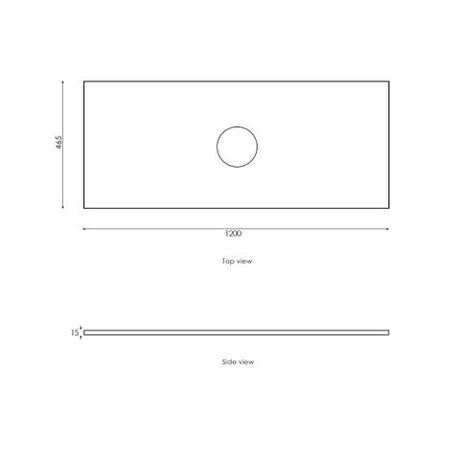Marlo 1200mm Matte Black Wall Hung Vanity with Empire Black Top NTH — detail 2