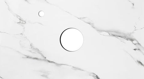 Noosa 600mm Satin White Wall Hung Vanity with Mont Blanc Top 10TH — detail 2