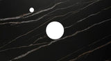 Noosa 600mm Satin White Wall Hung Vanity with Empire Black Top 10TH — detail 2