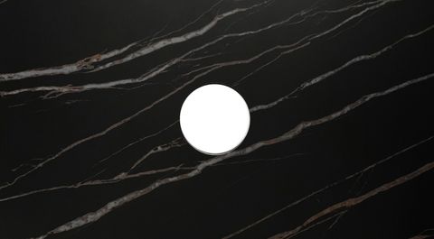 Noosa 600mm Satin White Wall Hung Vanity with Empire Black Top NTH — detail 2