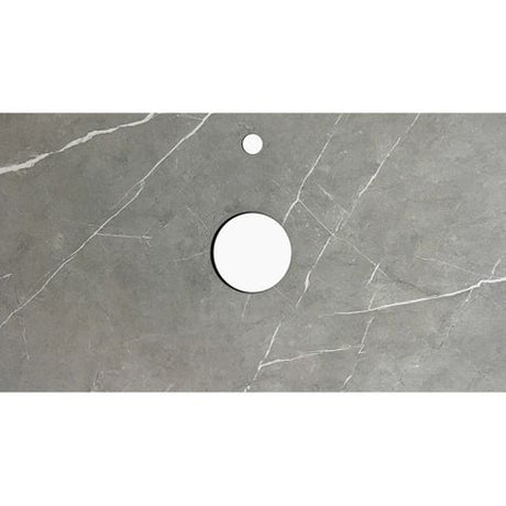 Noosa 600mm Satin White Wall Hung Vanity with Amani Grey Top 12TH