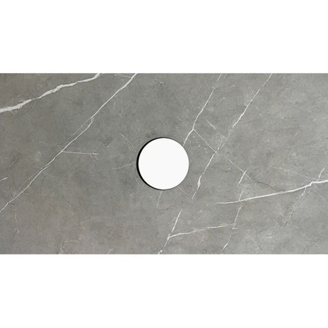 Noosa 600mm Satin White Wall Hung Vanity with Amani Grey Top NTH