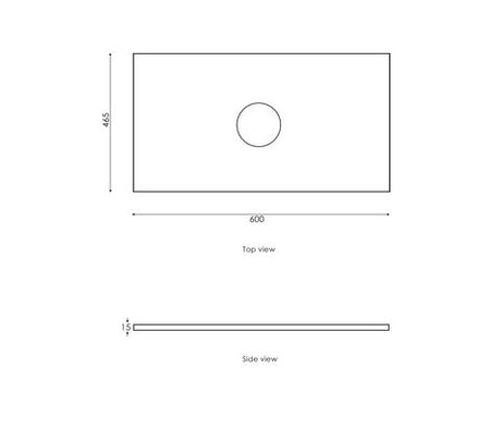 Noosa 600mm Satin White Wall Hung Vanity with Amani Grey Top NTH — detail 3