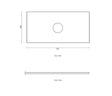Noosa 750mm Satin White Wall Hung Vanity with Amani Grey Top NTH — detail 2
