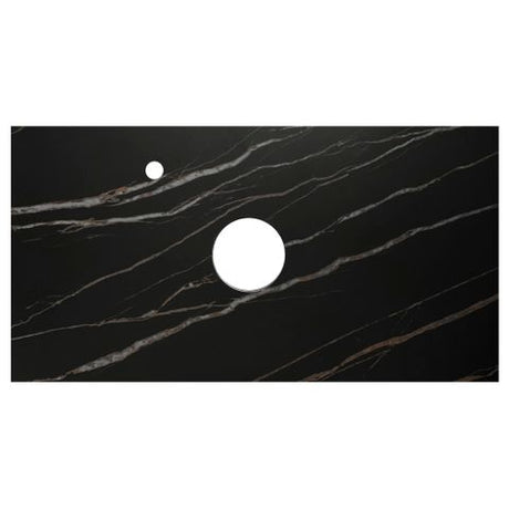 Byron 750mm Natural Oak Wall Hung Vanity with Empire Black Top 10TH