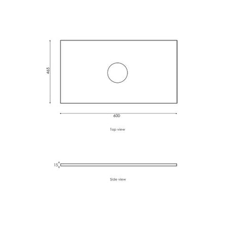 Hampton Mark II 600mm Satin Black Wall Hung Vanity with Empire Black Top NTH — detail 2