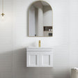 Hampton Mark II 600mm Satin White Wall Hung Vanity with Ceramic Top