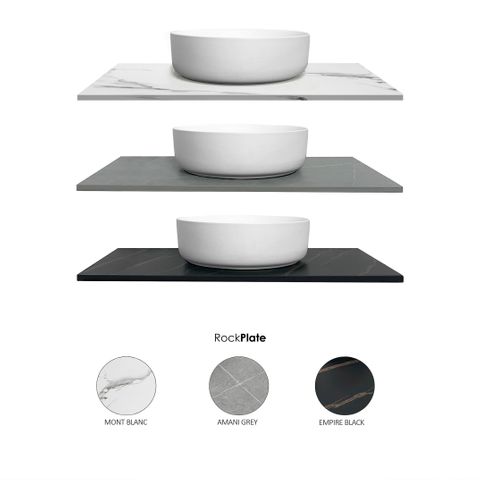 Hampton Mark II 600mm Satin White Wall Hung Vanity with Mont Blanc Top 12TH — detail 6