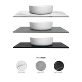 Hampton Mark II 600mm Satin White Wall Hung Vanity with Mont Blanc Top 12TH — detail 6