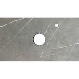 Noosa 600mm Satin White Wall Hung Vanity with Amani Grey Top 2TH