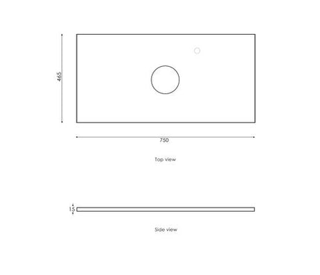 Noosa 600mm Satin White Wall Hung Vanity with Amani Grey Top 2TH — detail 3