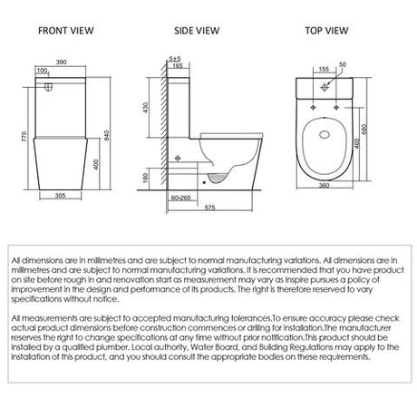 Alzano Rimless Toilet Suite Slim Seat / R&T Cistern — detail 2