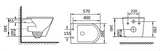 Alzano WH Rimless Pan Thick Seat / Geberit Inwall Cistern (Button Order Separately) — detail 2