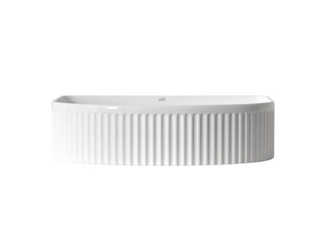 Archie 415x365x100 Gloss White Fluted Basin — detail 2