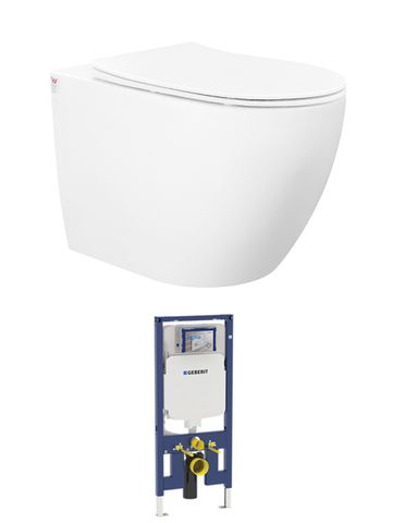 Voghera WH Pan and Geberit Cistern (Button Order Separately)