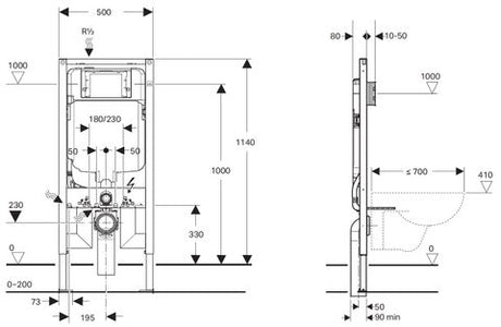 Sigma8 Counter Concealed Cistern Wall Hung Duofix Frame Front Flush 4 Stars — detail 2
