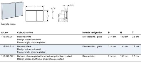 Sigma60 Dual Flush Button Square Brushed Chrome — detail 2