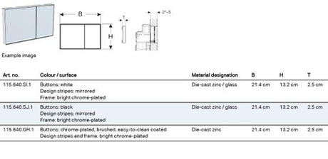 Sigma60 Dual Flush Button Square Brushed Chrome — detail 2