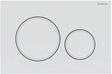 Sigma20 Dual Flush Button Round Matte White With White Trim