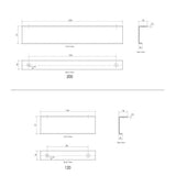 Bondi 120mm Brushed Nickel Handle For 600mm Cabinet — detail 2
