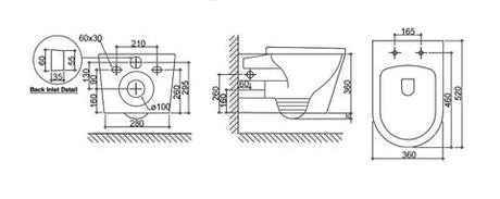 Alzano WH Rimless Pan STD Seat — detail 2
