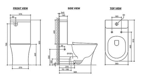 Newport Rimless Toilet Pan — detail 2