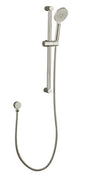 Pavia Brushed Nickel Shower Rail with Round Handheld Shower Piece