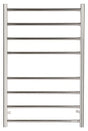 Round Stainless Steel Chrome Electric Heated Towel Rack 8 Bars Universal Inlet