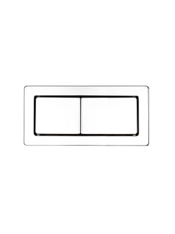Square Toilet Flush Button Chrome