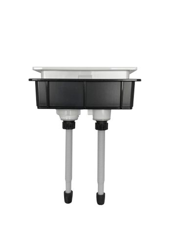 Square Toilet Button Matte White — detail 2