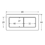 Square Toilet Button Matte White — detail 3