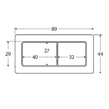Square Toilet Button Matte White — detail 3