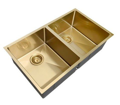 Arte Sink 76D 760x450x220 Brushed Gold — detail 2