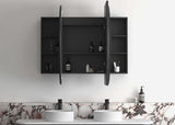 LED Bondi 1500x900 Black Oak Shaving Cabinet — detail 2