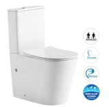 Radiant Toilet Suite Slim Seat Gloss White