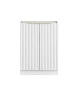 Noosa Laundry 630 Fluted White Base Cabinet