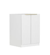 Noosa Laundry 630 Fluted White Base Cabinet — detail 2