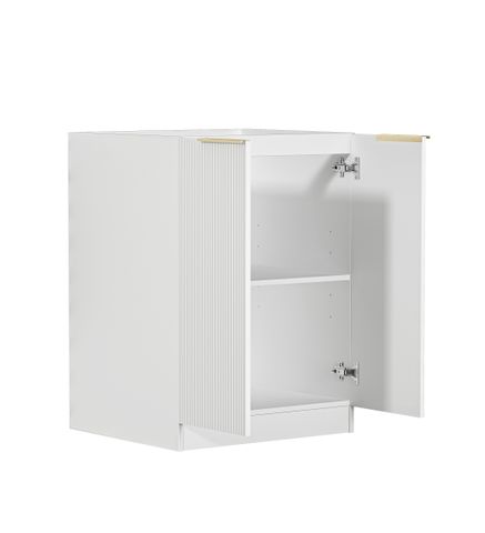Noosa Laundry 630 Fluted White Base Cabinet — detail 3