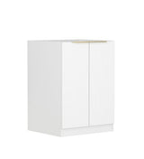 Bondi Laundry 630 Fluted White Base Cabinet — detail 2
