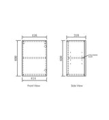 Byron/Bondi 415 Black Oak Wall Cabinet — detail 3