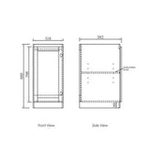 Hampton Laundry 415 White Wall Cabinet — detail 3