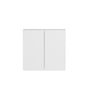 Bondi Laundry 630 Fluted White Wall Cabinet