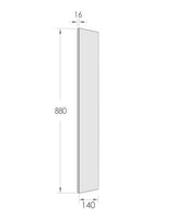 Filler 880x140x16 Polyurethane White — detail 2