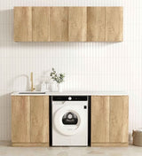 Laundry Kit 1960B Byron/Bondi Natural Oak with Natural Carrara Marble Top