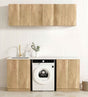 Laundry Kit 1960B Byron/Bondi Natural Oak with Natural Carrara Marble Top