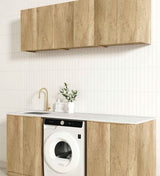 Laundry Kit 1960B Byron/Bondi Natural Oak with Natural Carrara Marble Top — detail 3