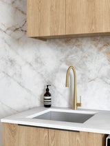 Laundry Kit 1305B Byron/Bondi Natural Oak with Natural Carrara Marble Top — detail 2