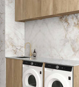 Laundry Kit 1960A Byron/Bondi Natural Oak with Natural Carrara Marble Top — detail 2