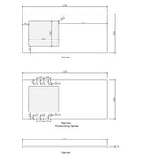 Laundry Kit 1305B Byron/Bondi Black Oak with Natural Carrara Marble Top — detail 8